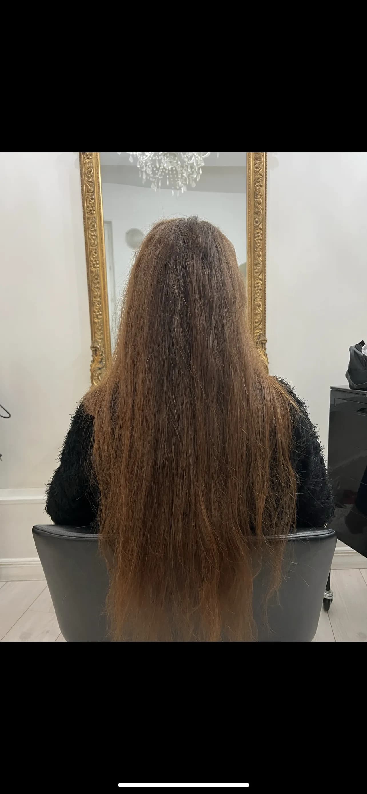 Cheveux longs lisses brillants nano indien