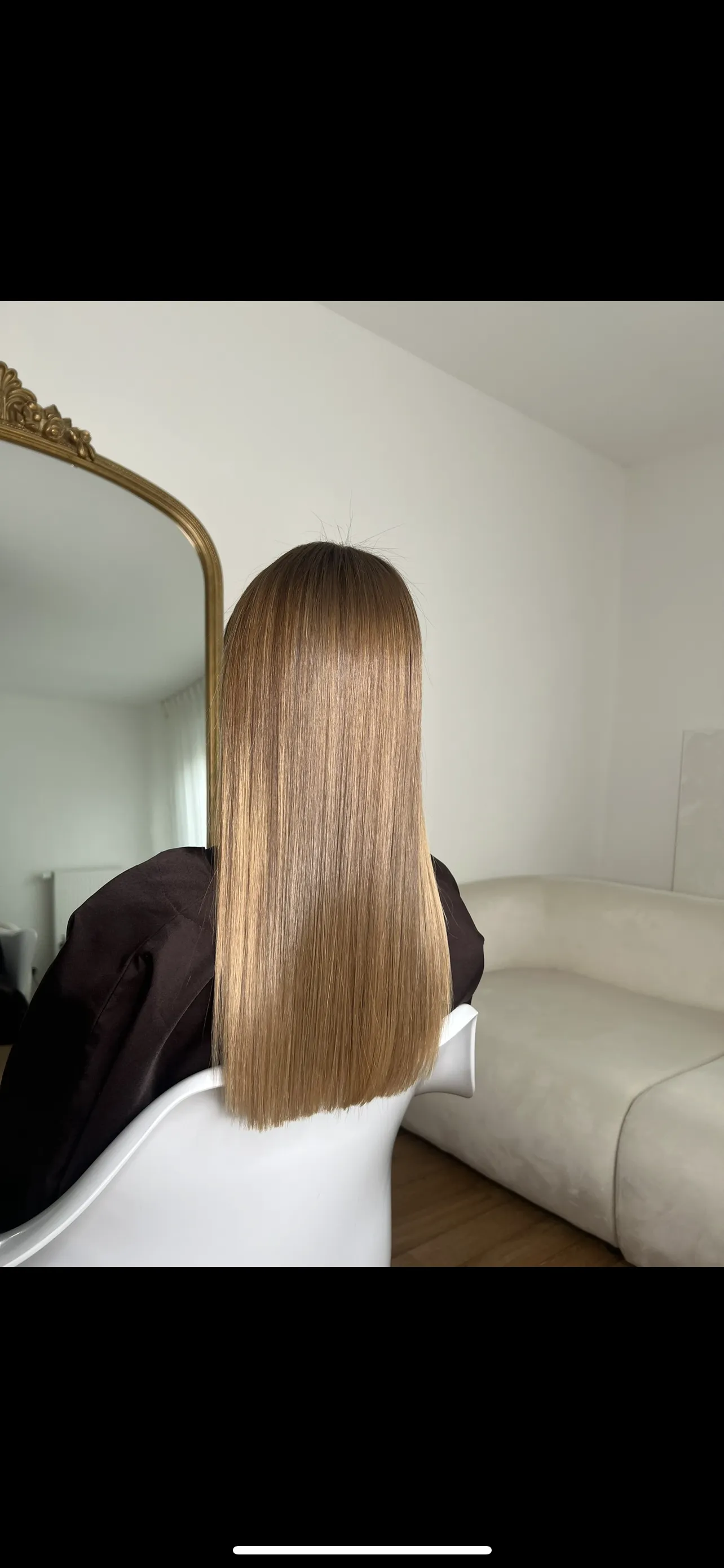 Cheveux souples et brillants après taninoplastie